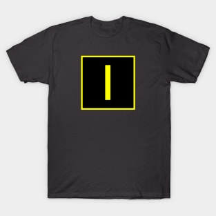 I - India - FAA taxiway sign, phonetic alphabet T-Shirt